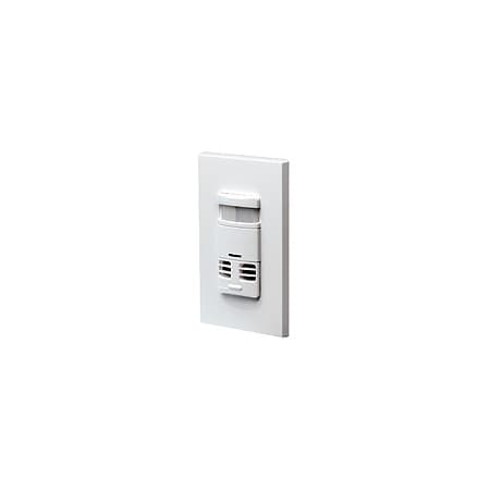 LEVITON Occupancy Sensor, Pir/Ult, 2400Sq Ft, Ivory OSSMT-MDI